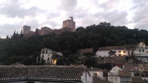 View of the Alhambra from our hotel room